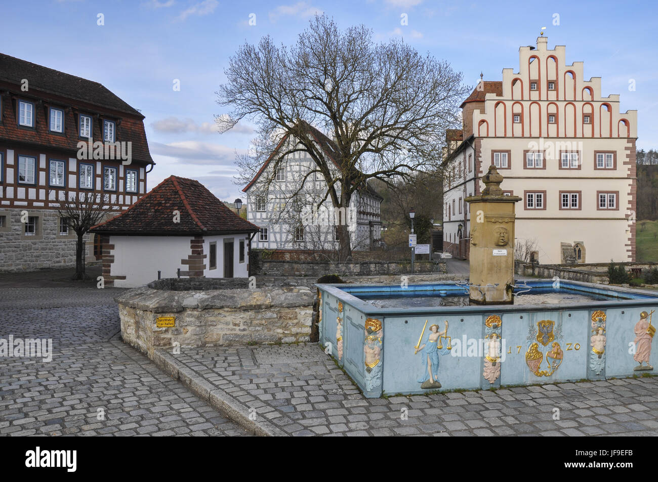 Wasser gut in Vellberg, Deutschland Stockfoto
