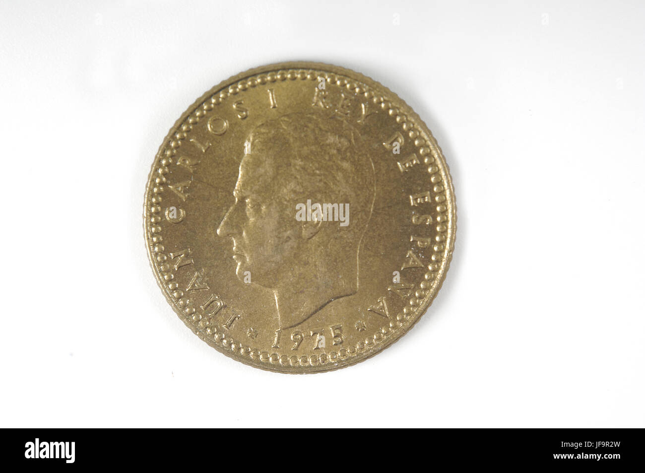 Spanien-Münze-Makro Stockfoto