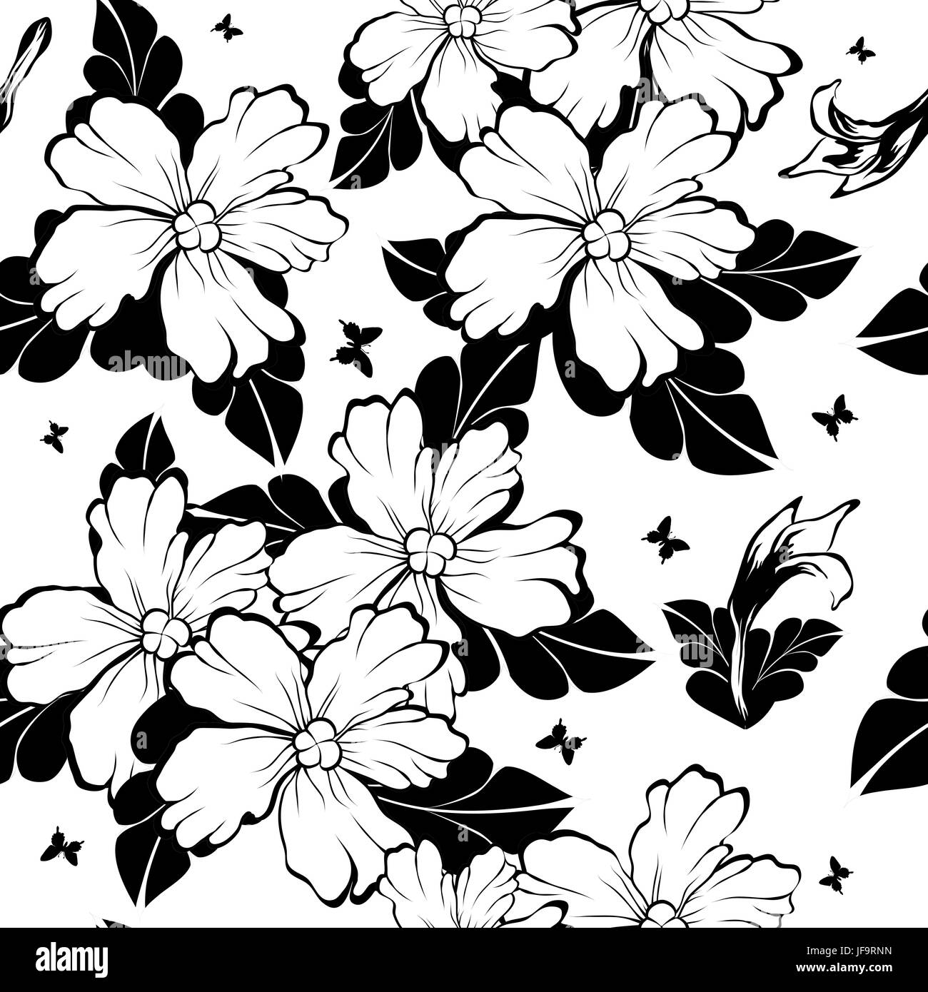 Nahtlose Blumenmuster Stock Vektor