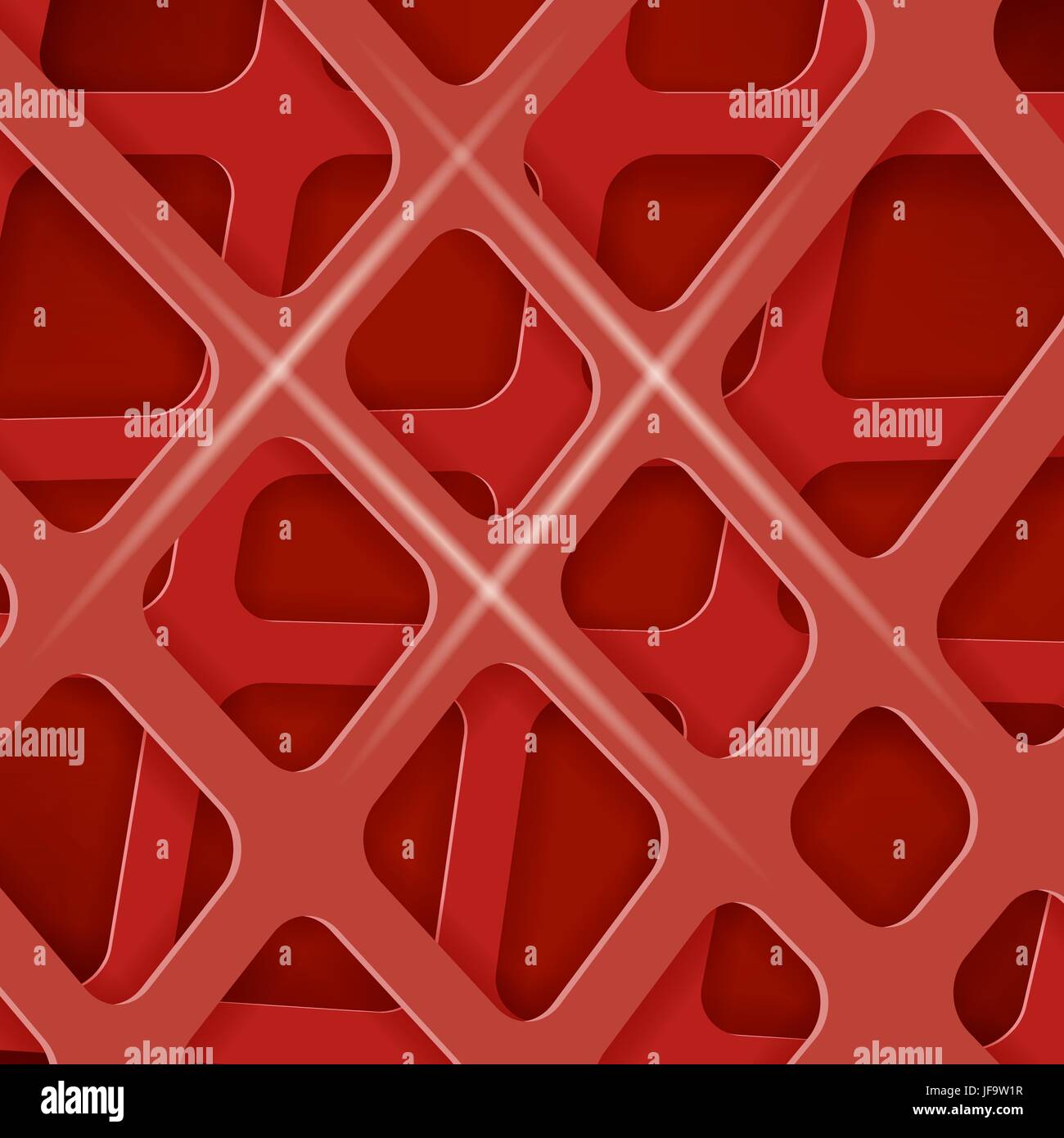 Gekreuzte Linien abstrakt rote Abdeckung Hintergrund. Roten Muster Stock Vektor