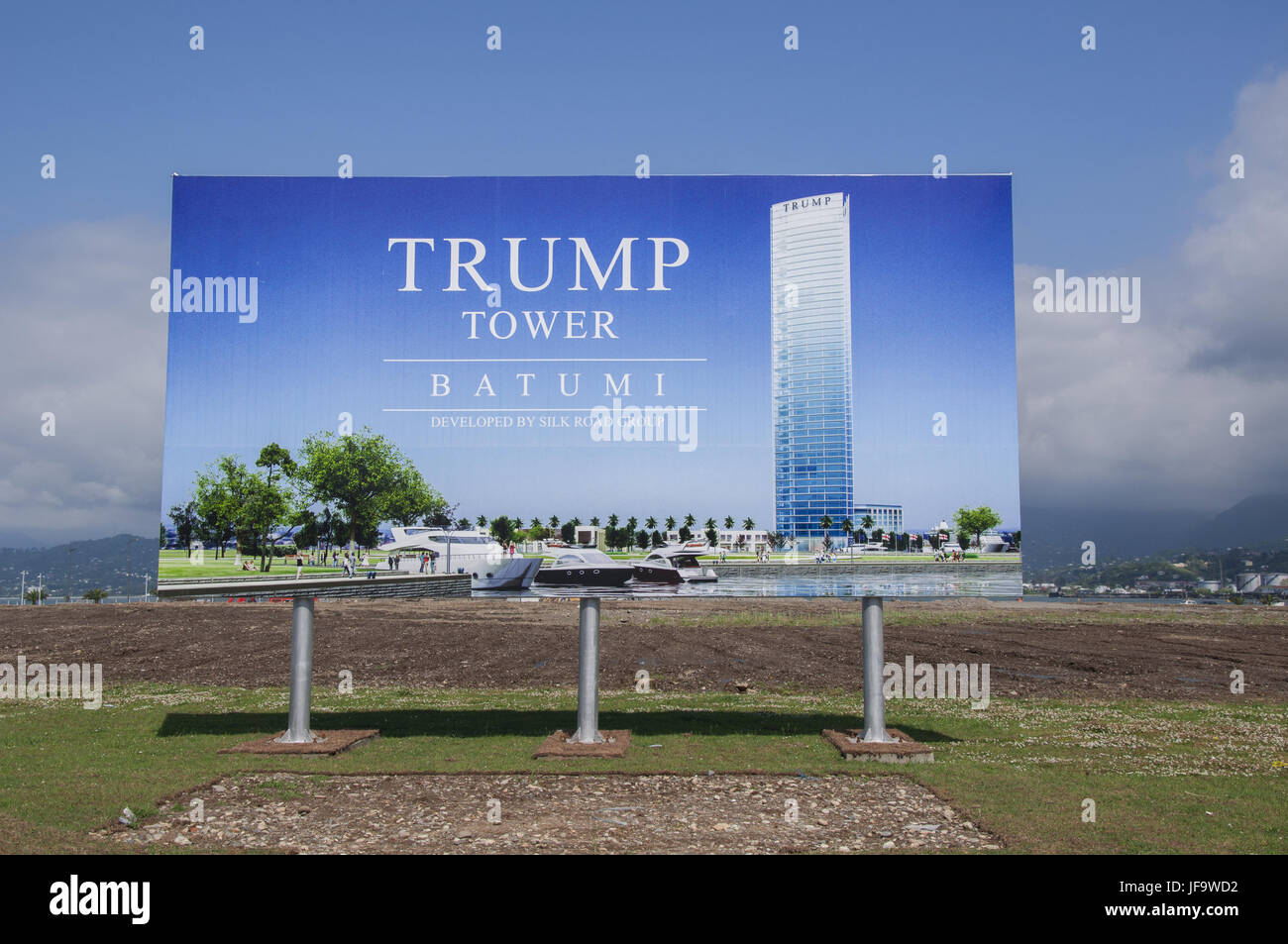 Trump Tower Projekt in Batumi, Schwarzes Meer Stockfoto