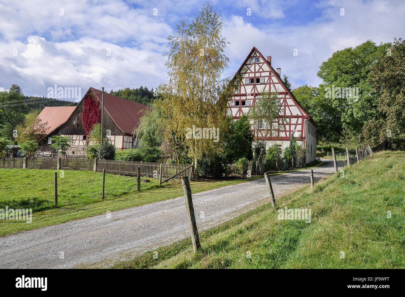 Fachwerkmuseum Haus in Baierbach, Deutschland Stockfoto