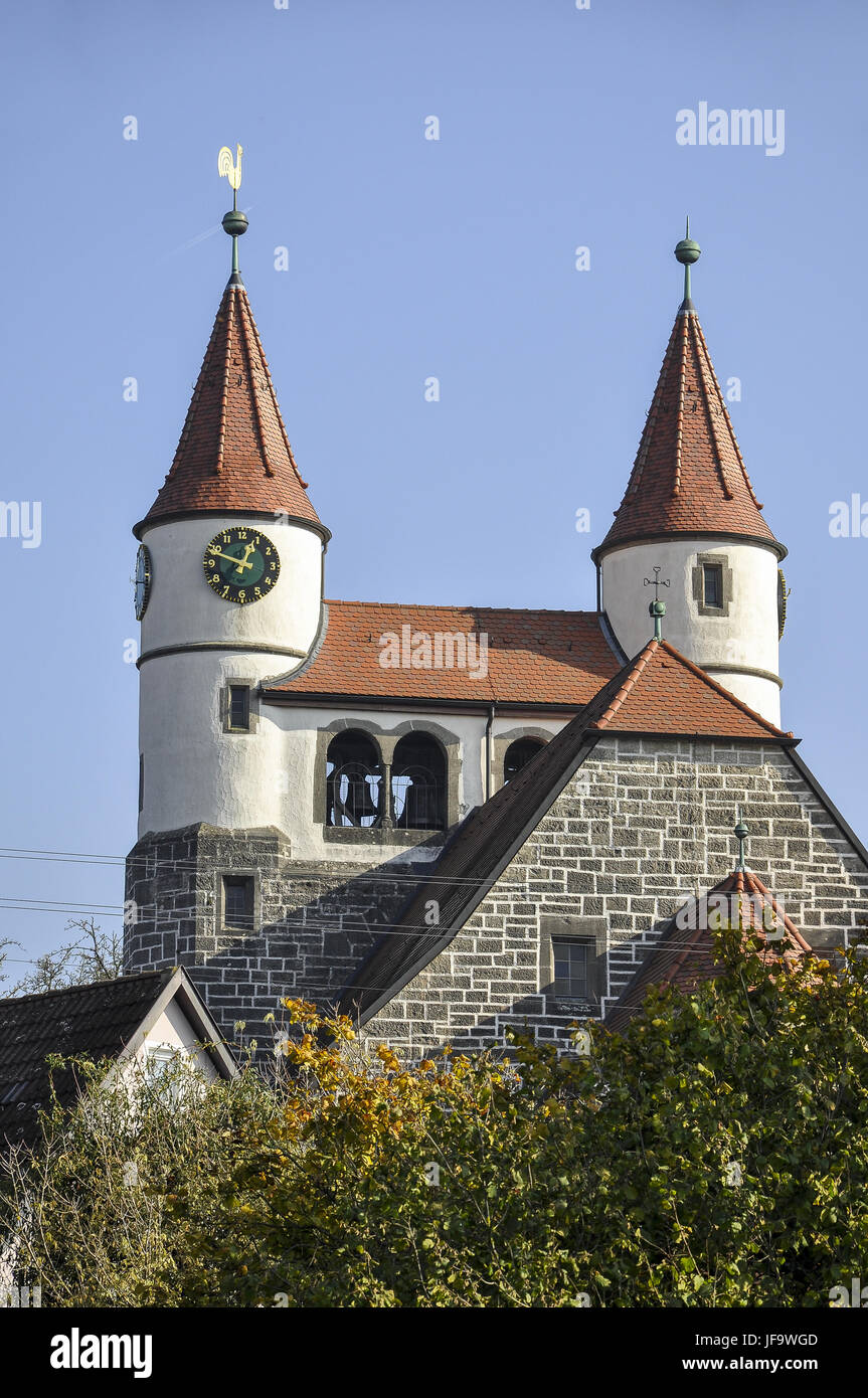 Art Noveau Kirche in Gaggstatt, Deutschland Stockfoto