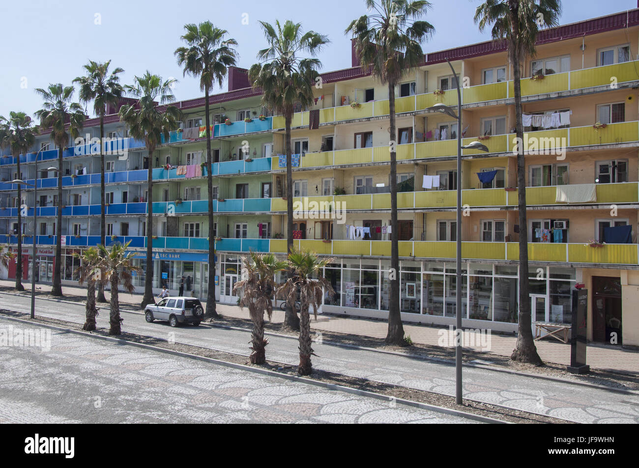 Apartment Häuser in Batumi, Adscharien Stockfoto