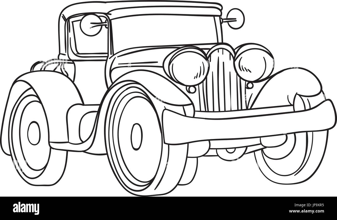 Altes Auto Stock Vektor