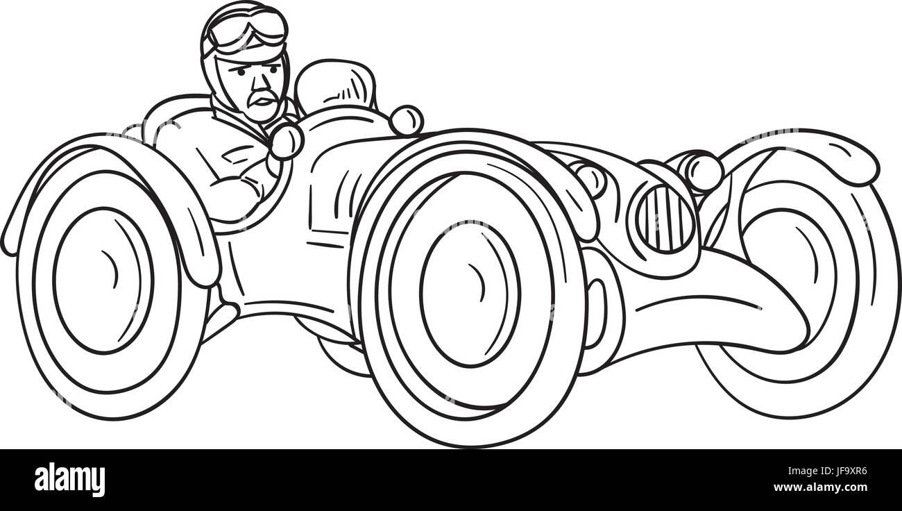 Altes Auto Stock Vektor