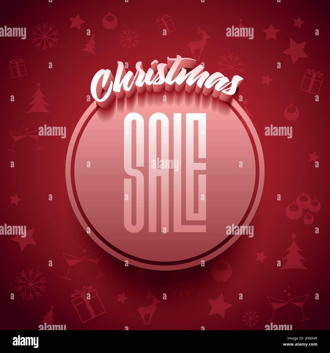 Gruß zu Weihnachten Stock Vektor