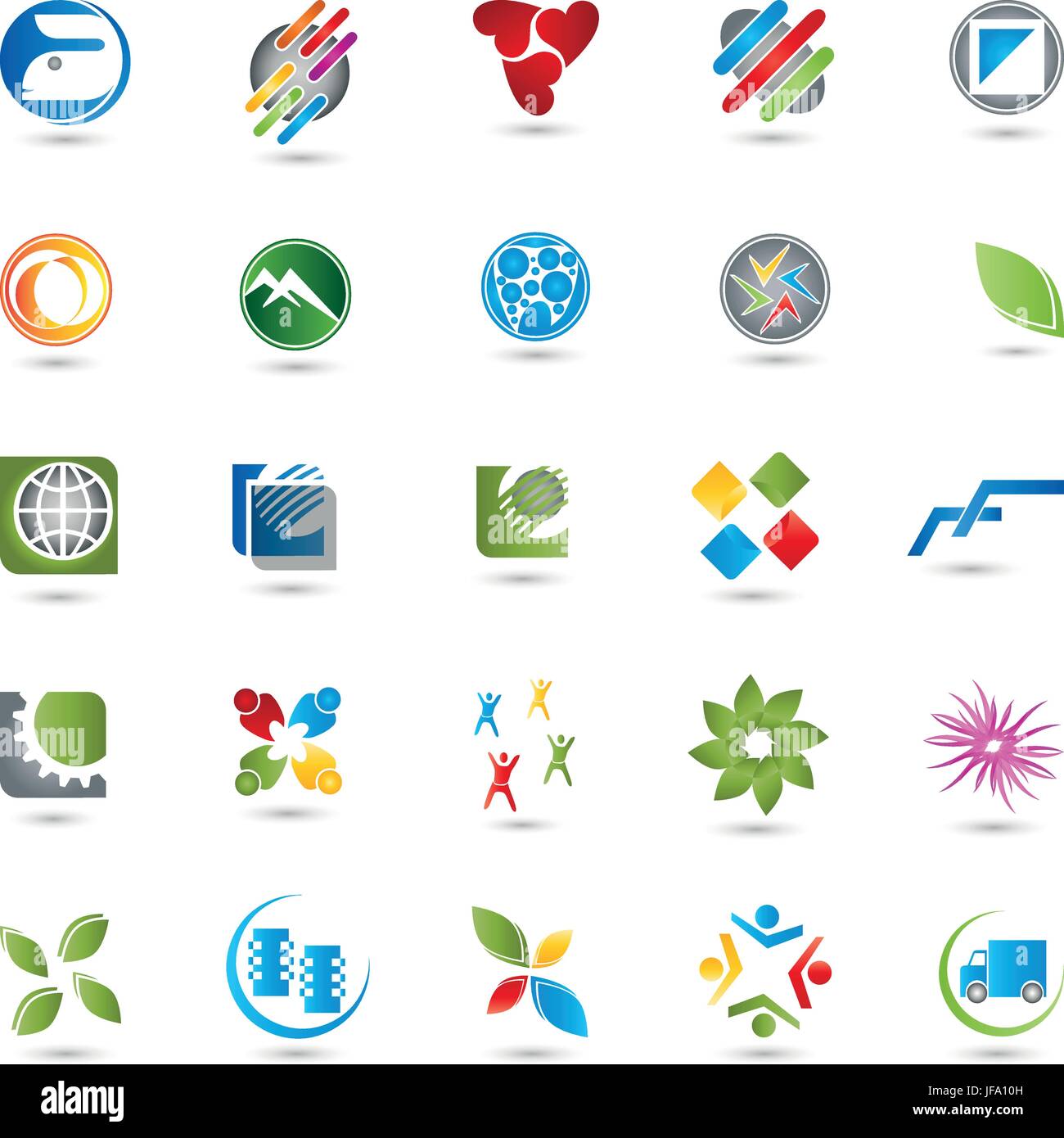 Logos-Kollektion, kreative Logo-set Stock Vektor