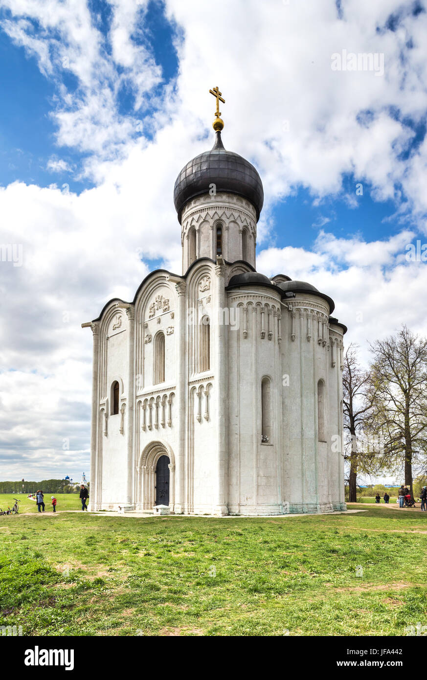 Kirche der Fürbitte auf NERL. Vladimir Stockfoto