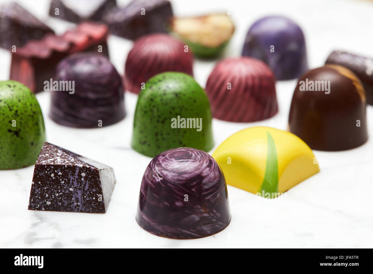 Gemischte Pralinen Stockfoto