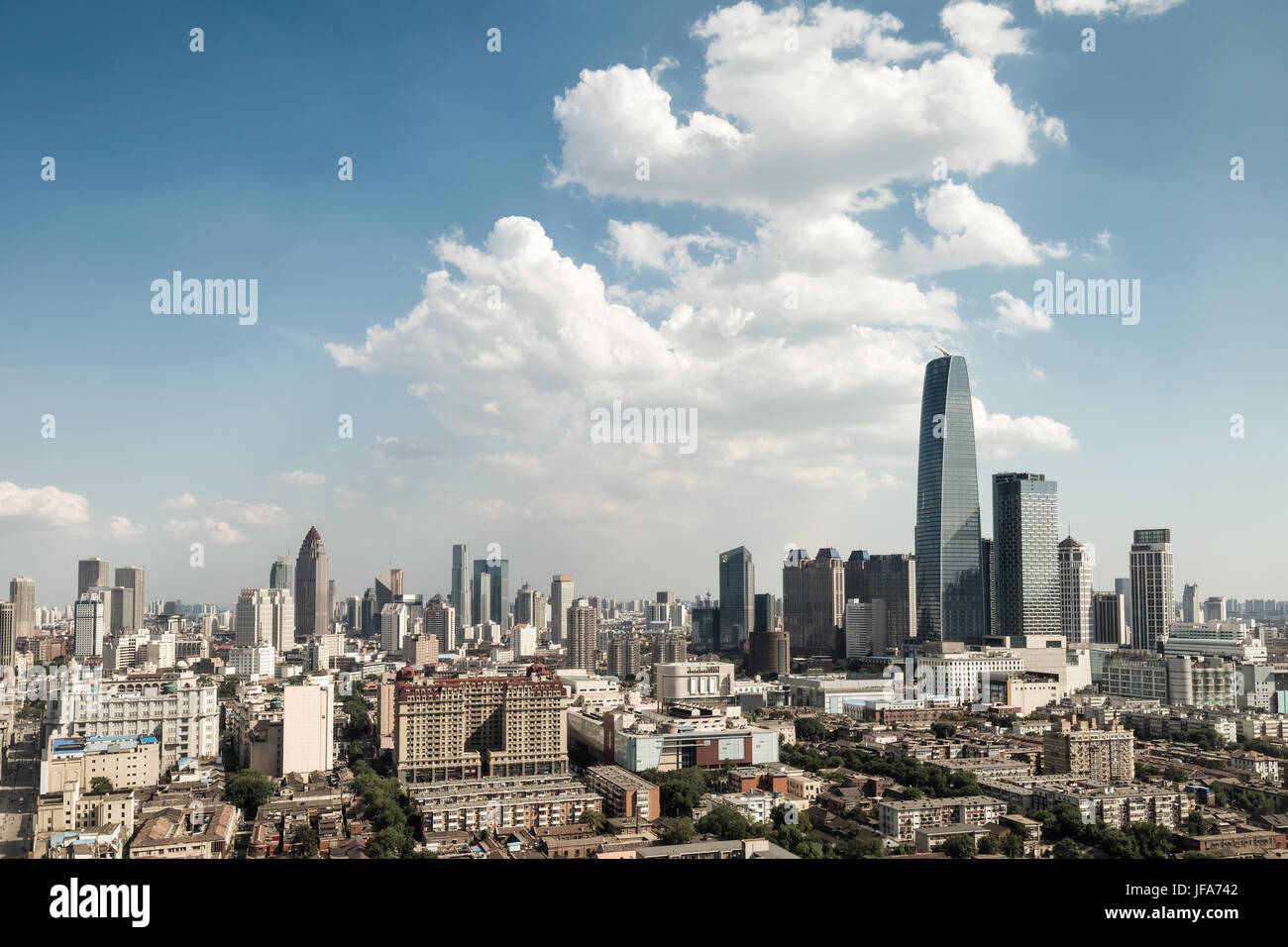 Moderne Tianjin Stadtbild Stockfoto