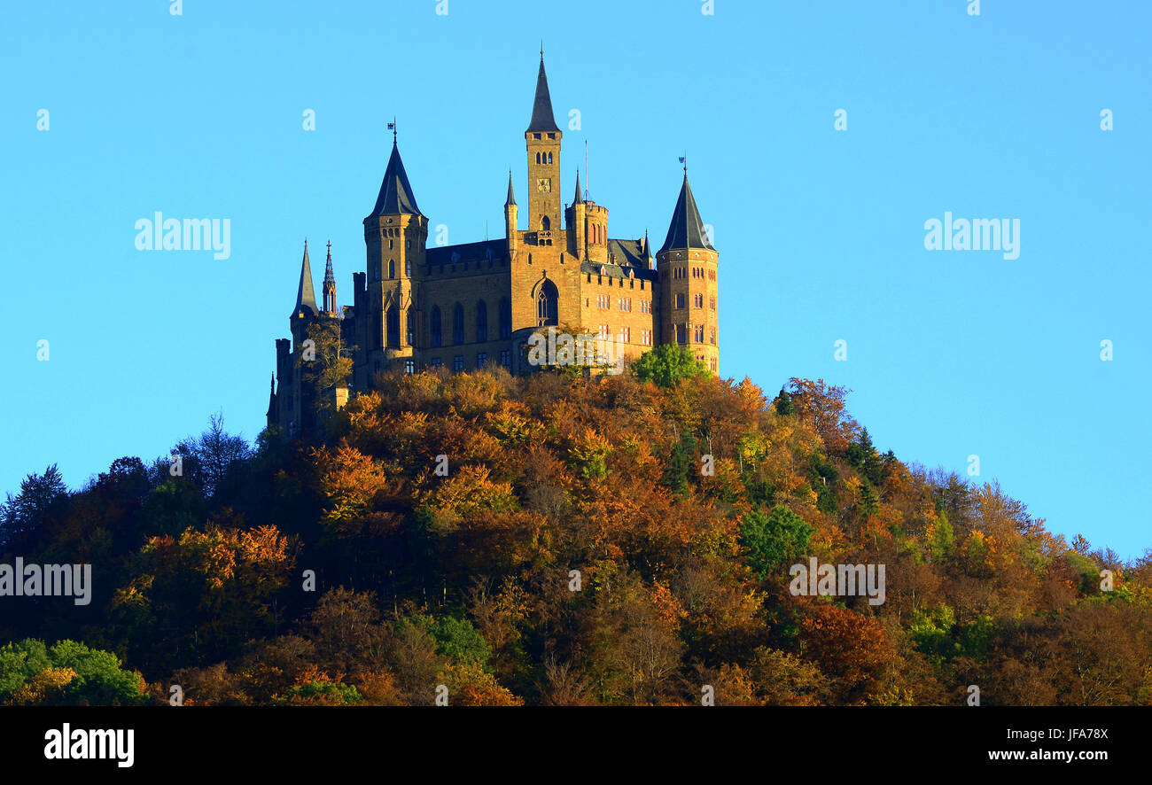 Schloss, Hohenzollern, Deutschland, Schwäbische Alb Stockfoto