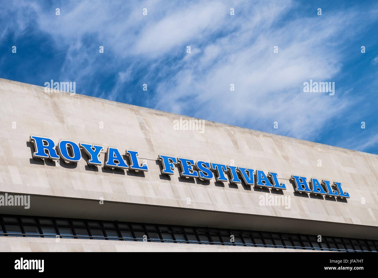 Southbank, Royal Festival Hall London, England, Vereinigtes Königreich Stockfoto