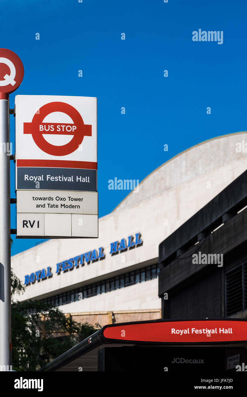 Southbank, Royal Festival Hall London, England, Vereinigtes Königreich Stockfoto