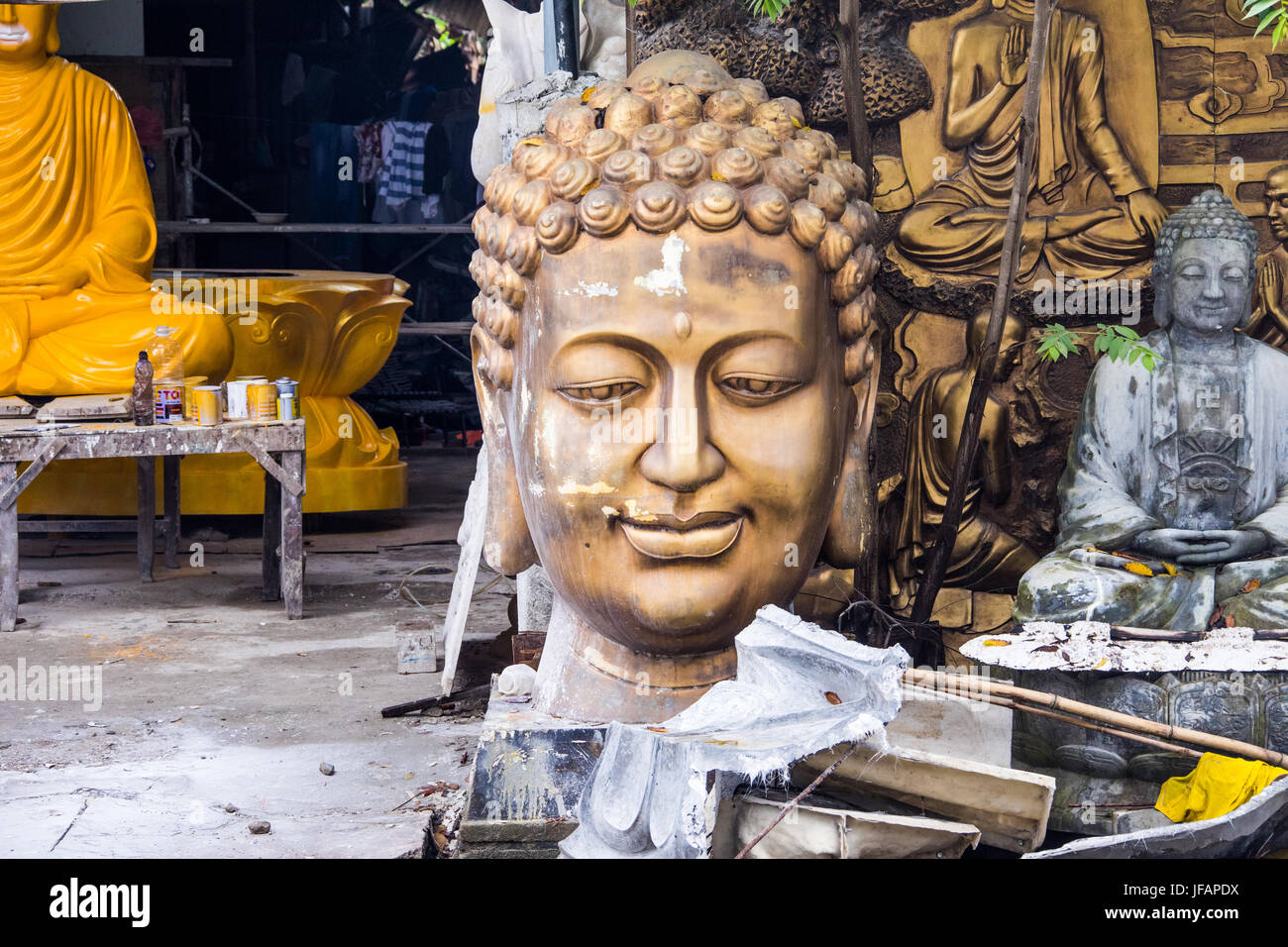 Buddha Skulpturen, Hue, Vietnam Stockfoto