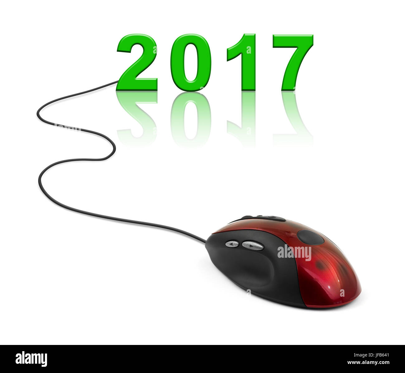 Computer Maus und 2017 Stockfoto