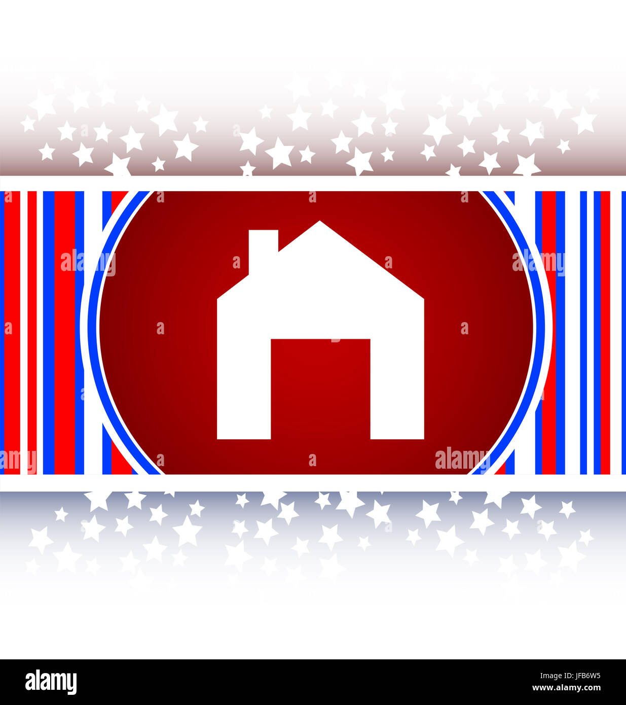 Home Web-Symbol, Haus Zeichen anklicken Stockfoto