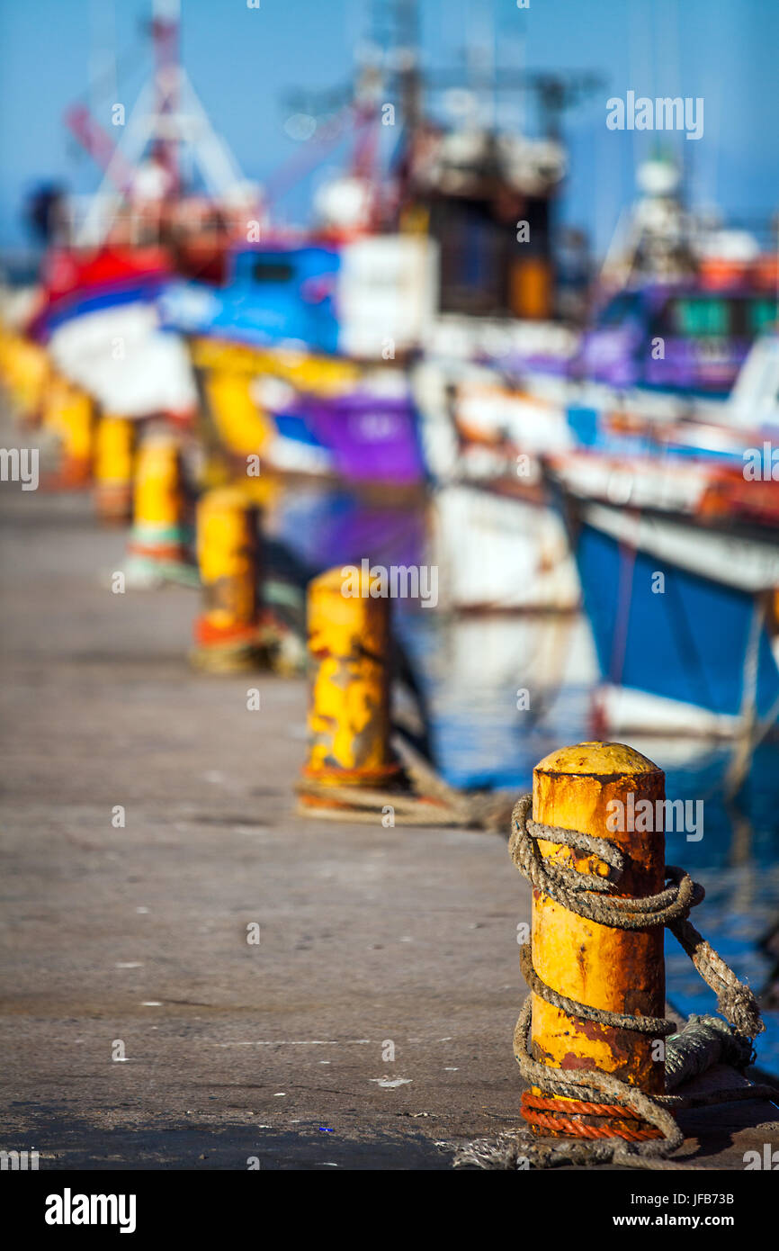 Hafen von Fish Hoek Südafrika Stockfoto