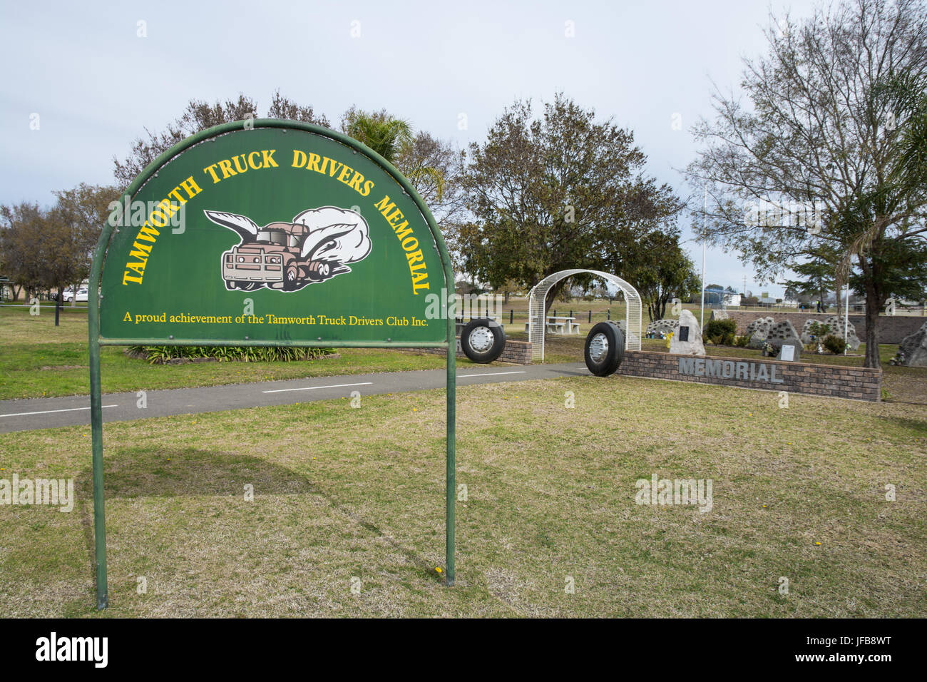 LKW Fahrer Memorial Tamworth Australia. Stockfoto
