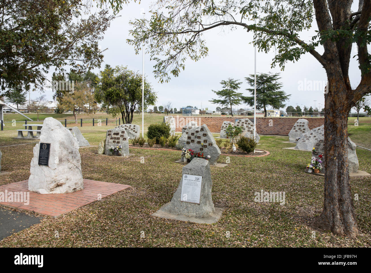 LKW Fahrer Memorial, Tamworth NSW Australia. Stockfoto
