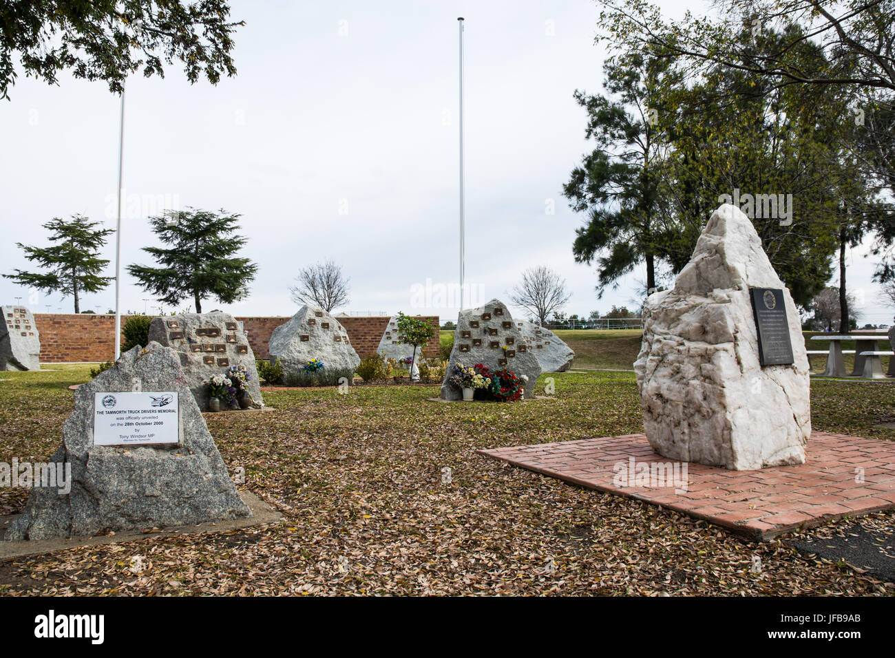 LKW Fahrer Memorial, Tamworth Australia. Stockfoto