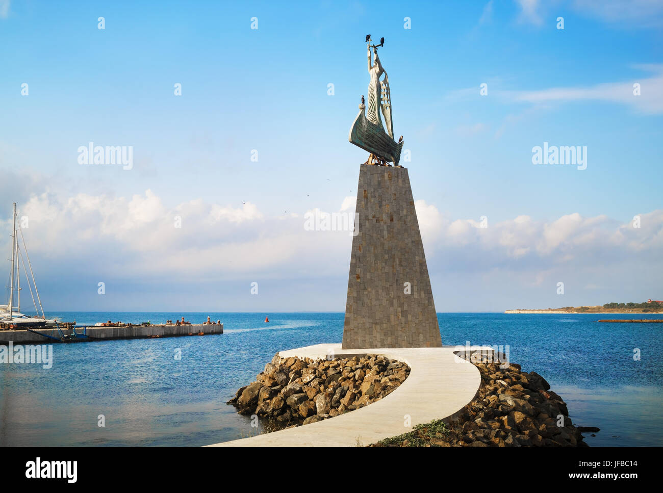 Statue des Heiligen Nikolaus Stockfoto