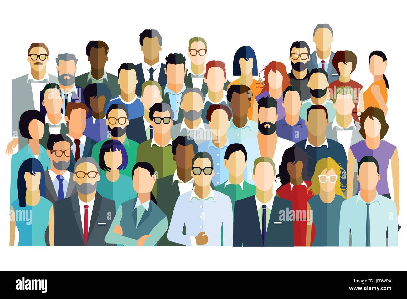 Frau, Mensch, Menschen, Menschen, Folk, Personen, Mensch, Mensch, team Stock Vektor