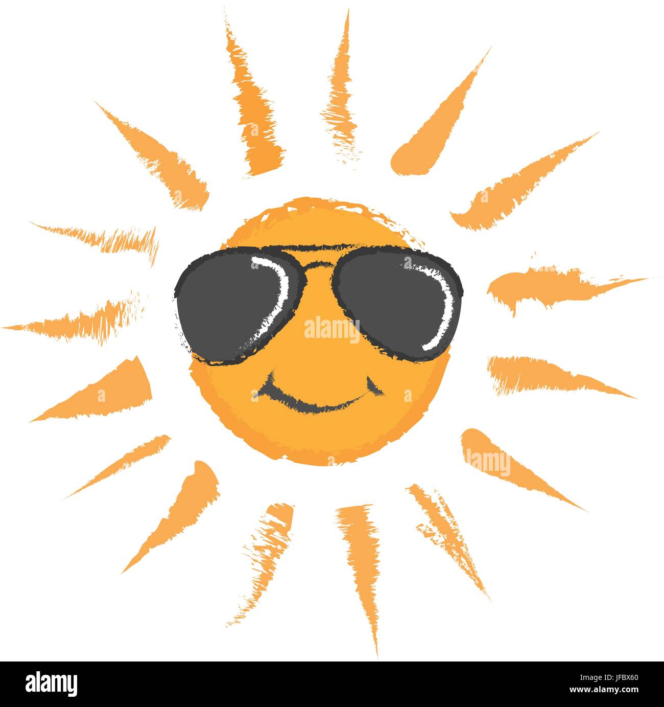 isoliert, Sommer, sommerlich, Illustration, Cartoon, Vektor, Sonnenbrille, Stock Vektor