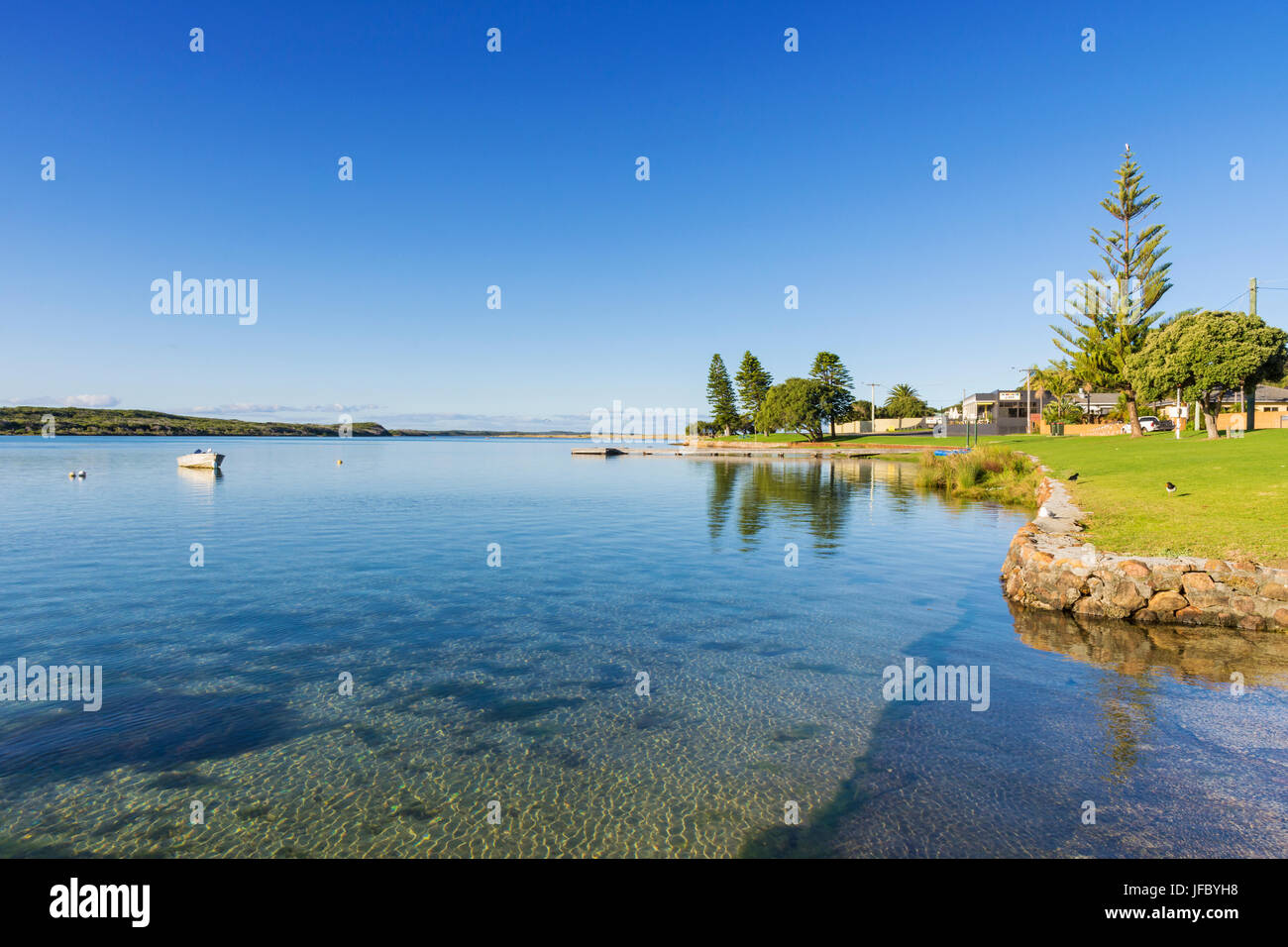 Malerische Vorland der Seinebucht in der Hardy-Bucht in der Nähe der Mündung des Blackwood River, Augusta Town, Western Australia Stockfoto