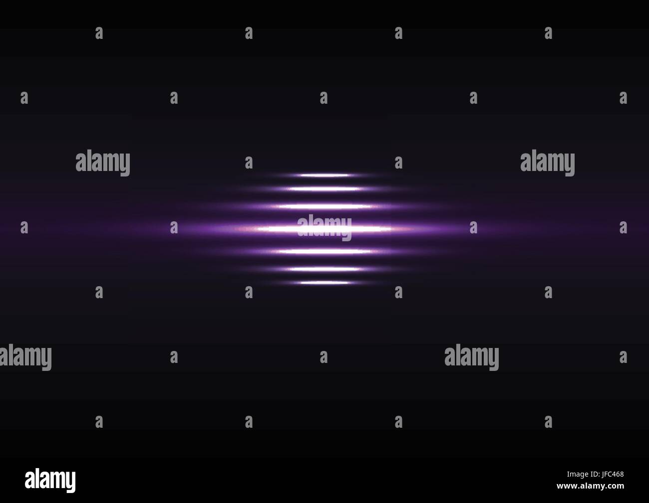 Leuchtenden lila Streifen mit Neon-Effekt auf schwarzem Hintergrund. Vektor-design Stock Vektor