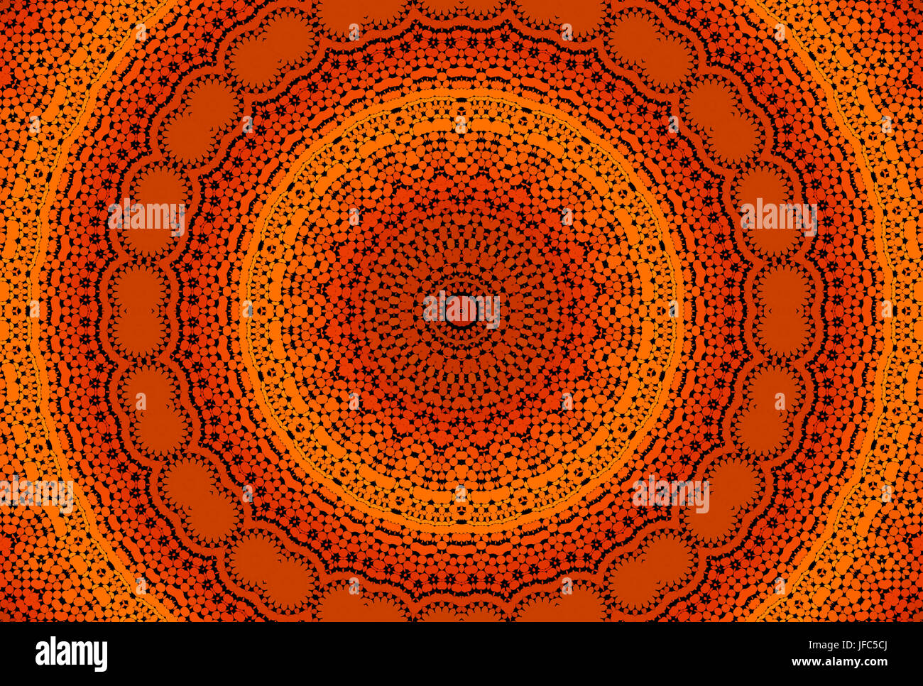 Radiale gepunkteten Muster Stockfoto