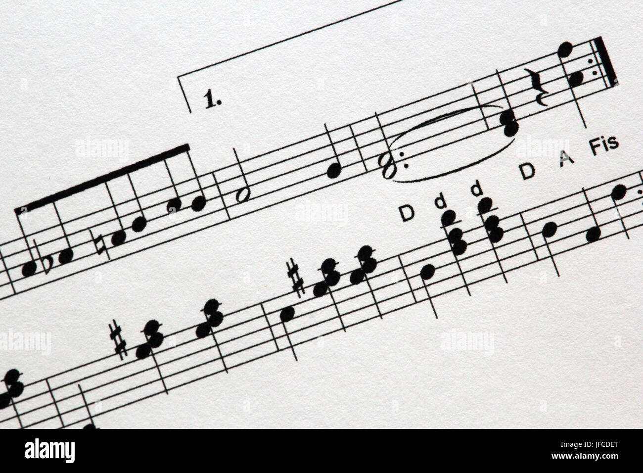 Musik-Noten Stockfoto