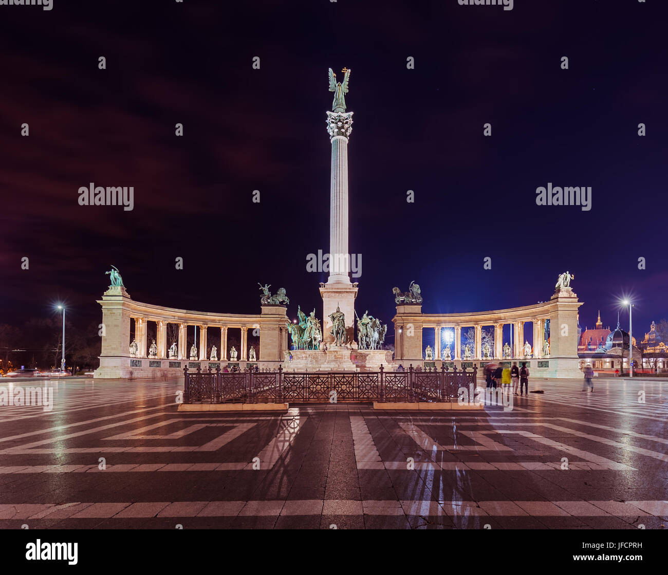 Heldenplatz Denkmal in Budapest, Ungarn Stockfoto