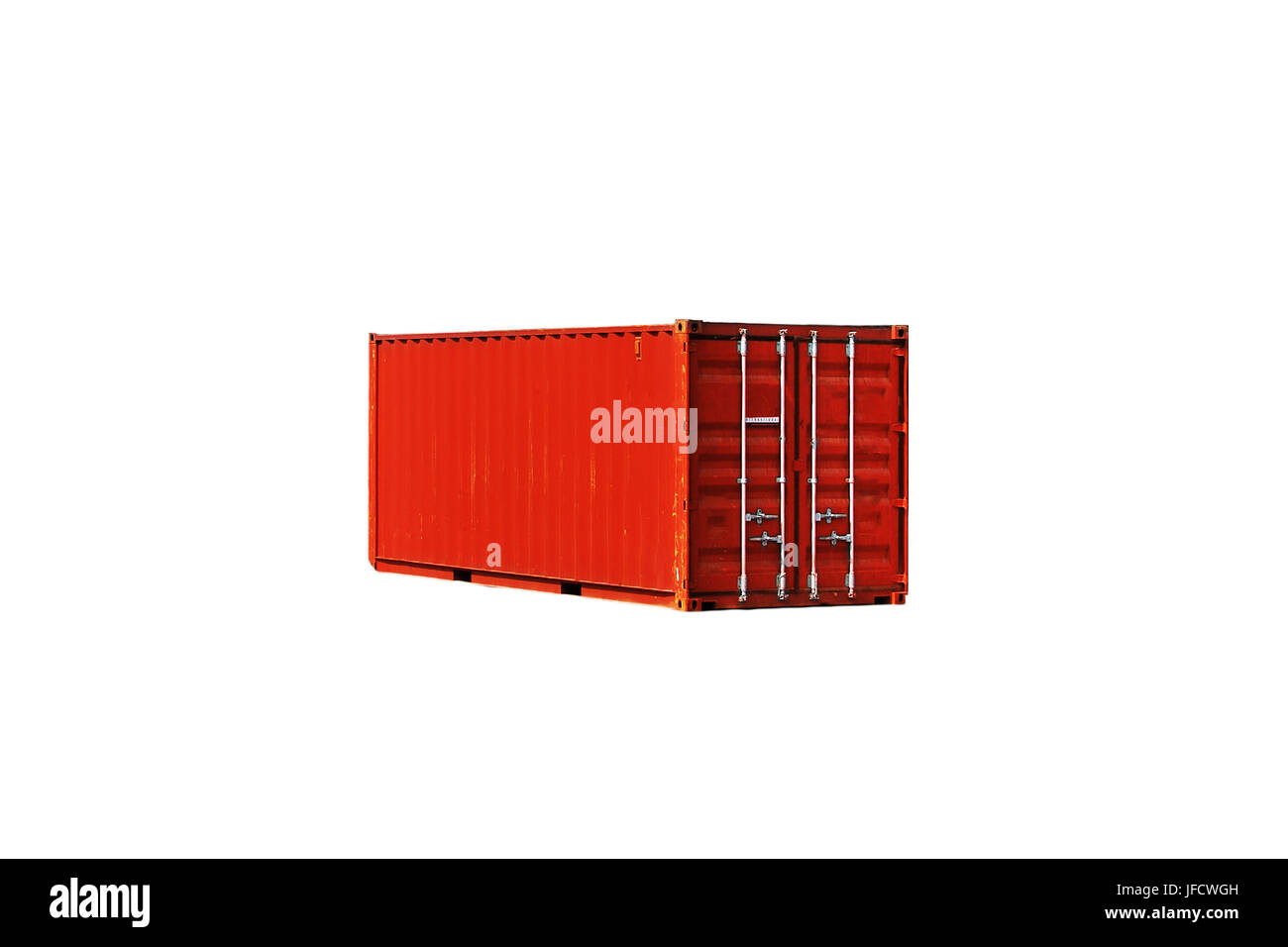 Old Red sea Container Stockfoto