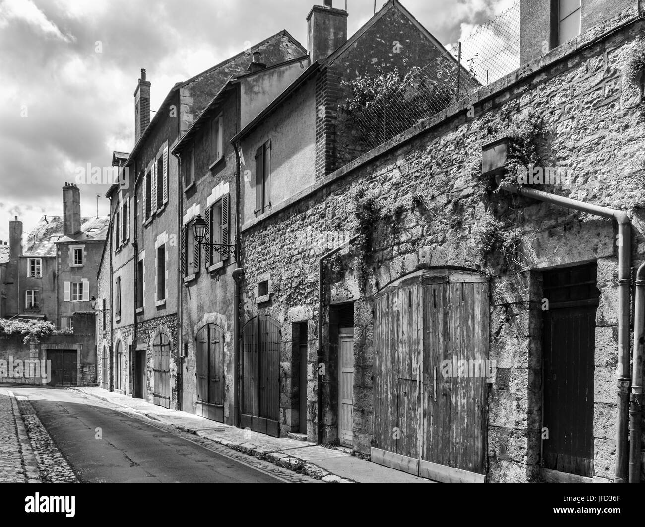 alte Handels-Häuser in Blois Frankreich Stockfoto