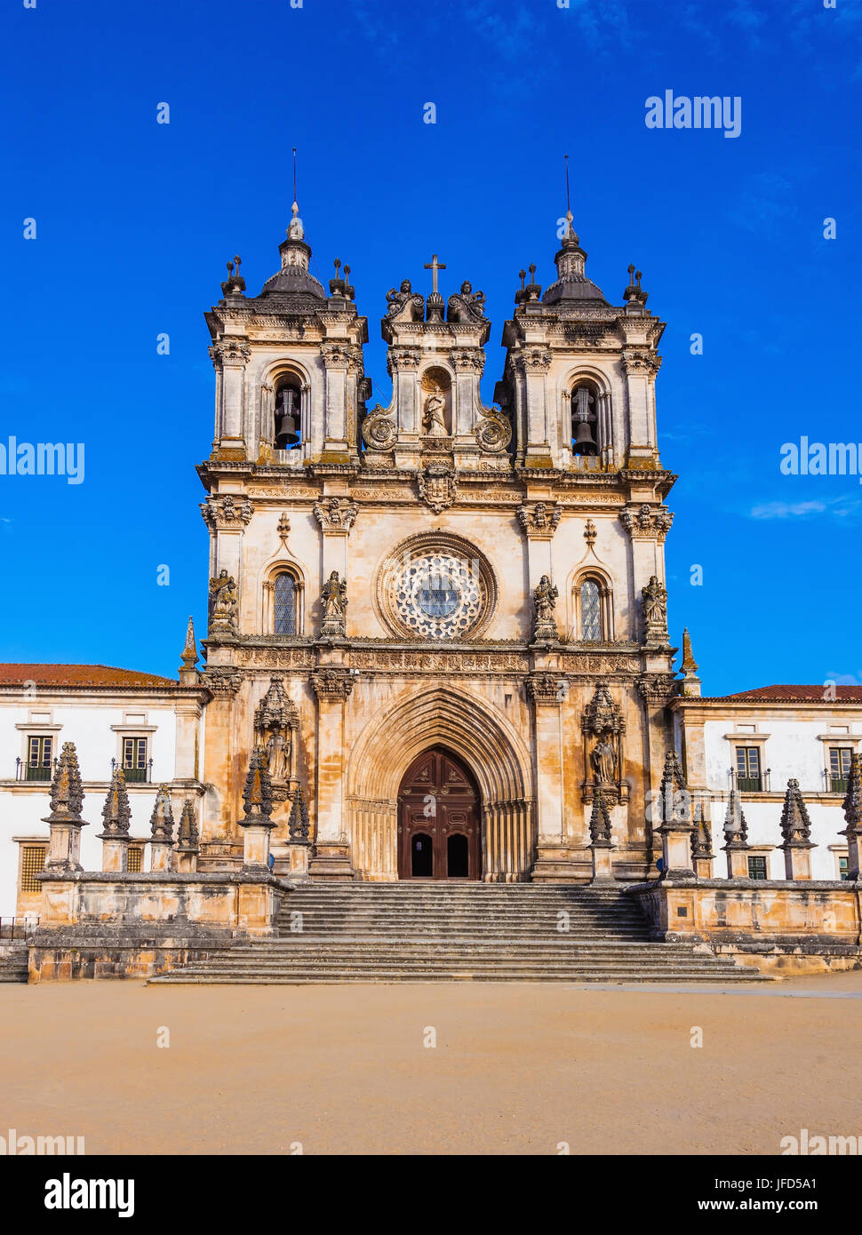 Haupteingang im barocken Stil Stockfoto