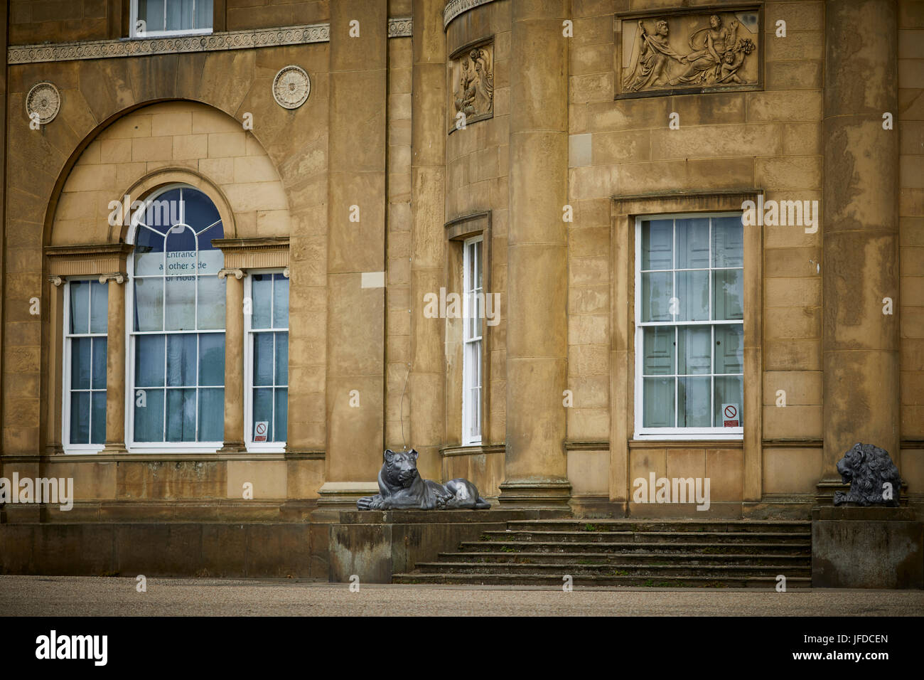 Manchester City Council Grade ich aufgeführt, neoklassischen 18. Jahrhundert Land Haus Sandstein Heaton Hall, Heaton Park in einem städtischen Park nördlich von Stockfoto