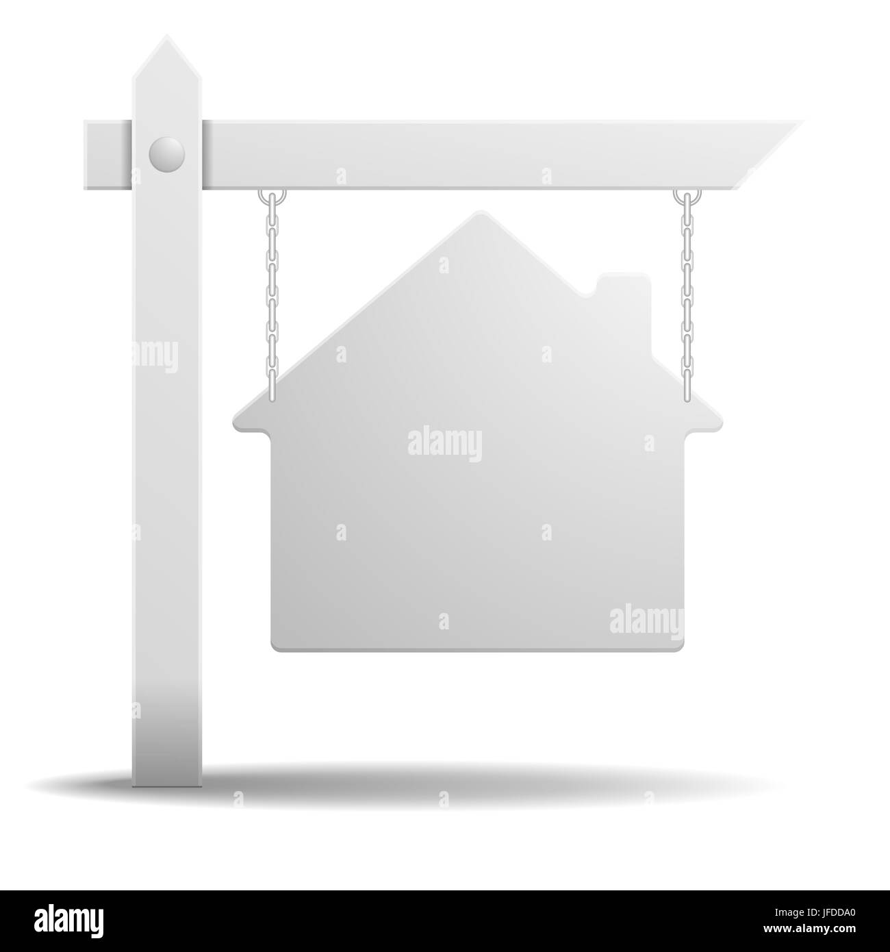 Schild von Immobilienmakler Stockfoto