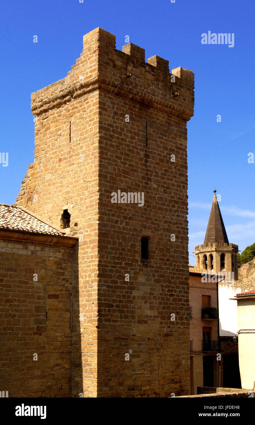 Prinz von Viana-Palast, Sangüesa, Navarra, Spanien Stockfoto