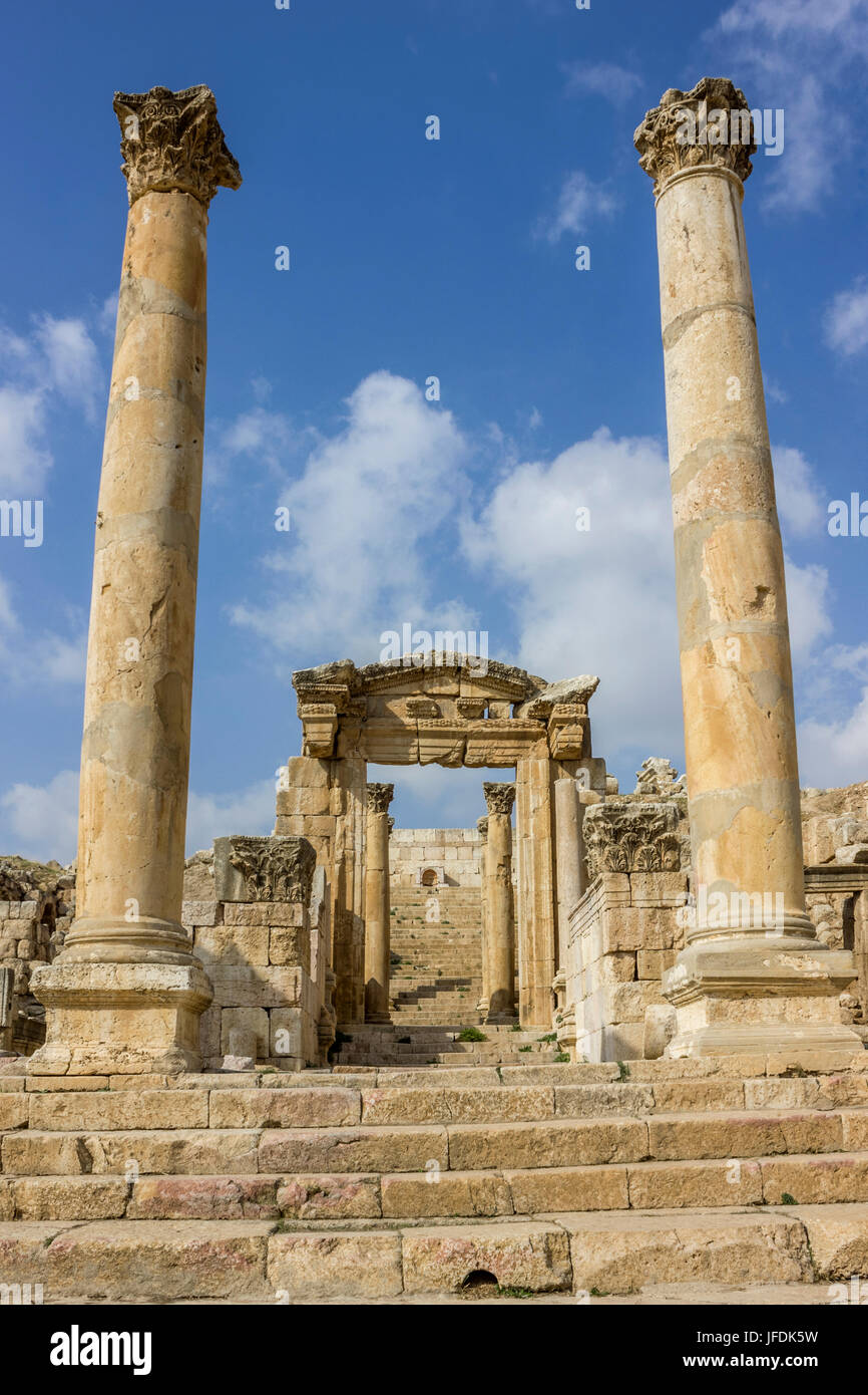 Alten römischen Stadt Gerasa moderne Jerash, Jordanien Stockfoto