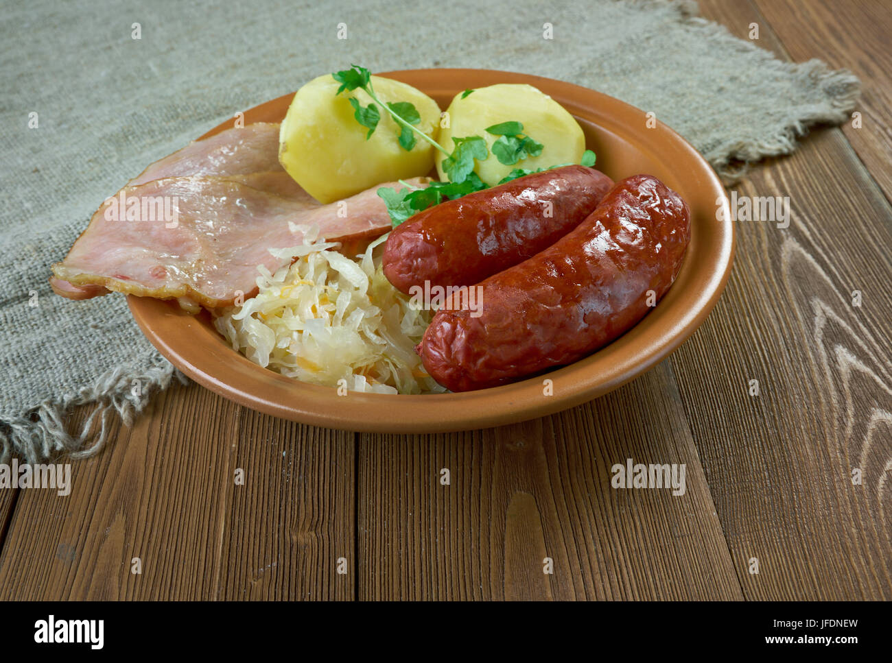 Choucroute garnie Stockfoto