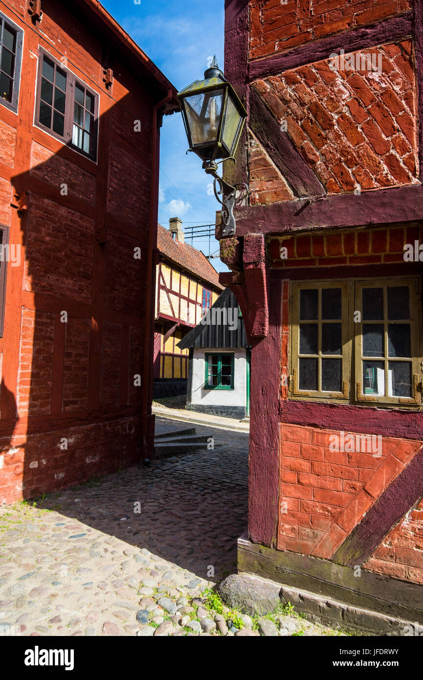 Die Altstadt, Den Gamle By, Freilichtmuseum in Aarhus, Dänemark Stockfoto
