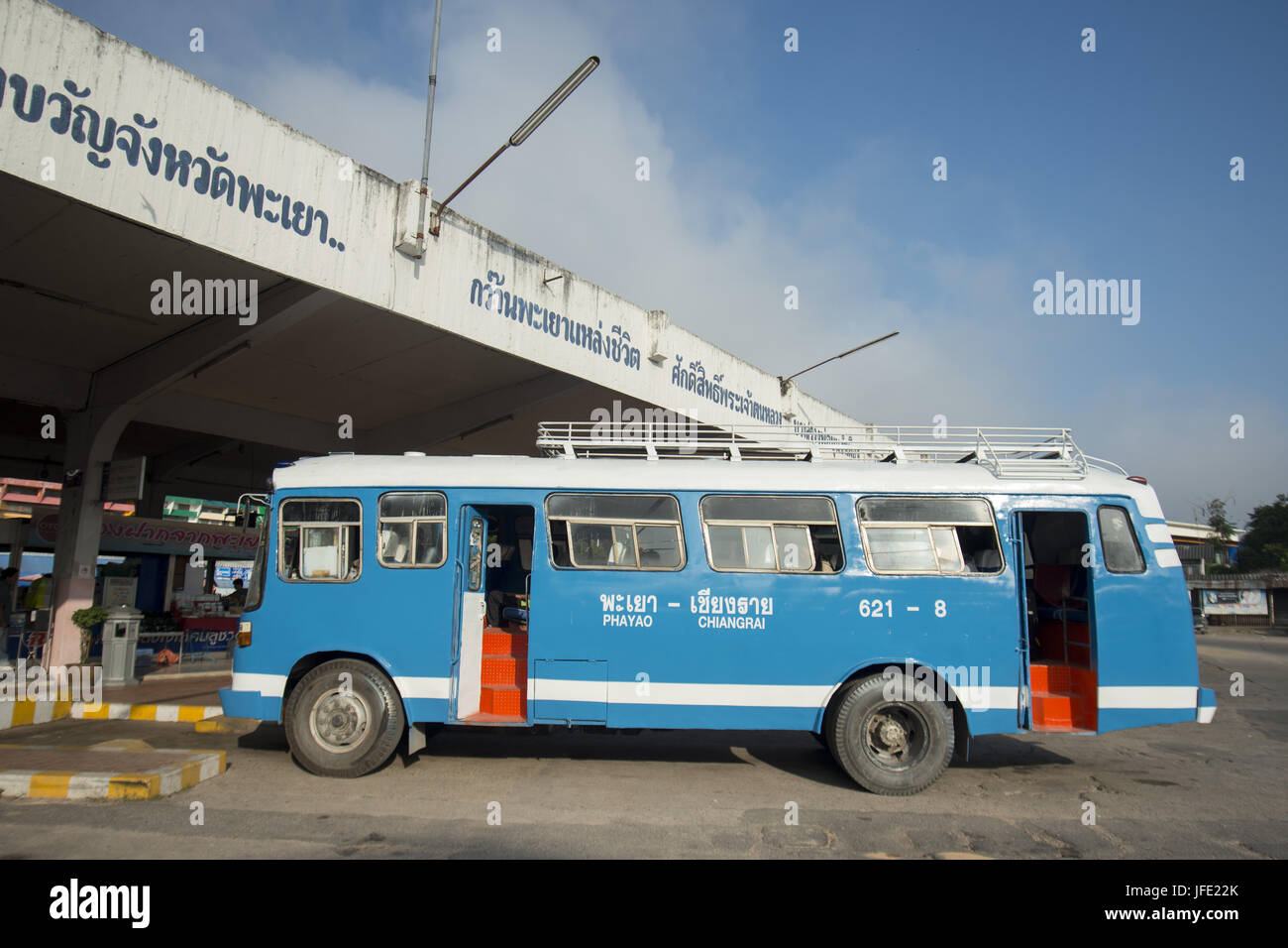 THAILAND PHAYAO BUS TRANSPORT Stockfoto