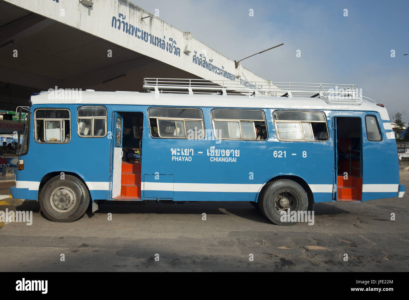 THAILAND PHAYAO BUS TRANSPORT Stockfoto