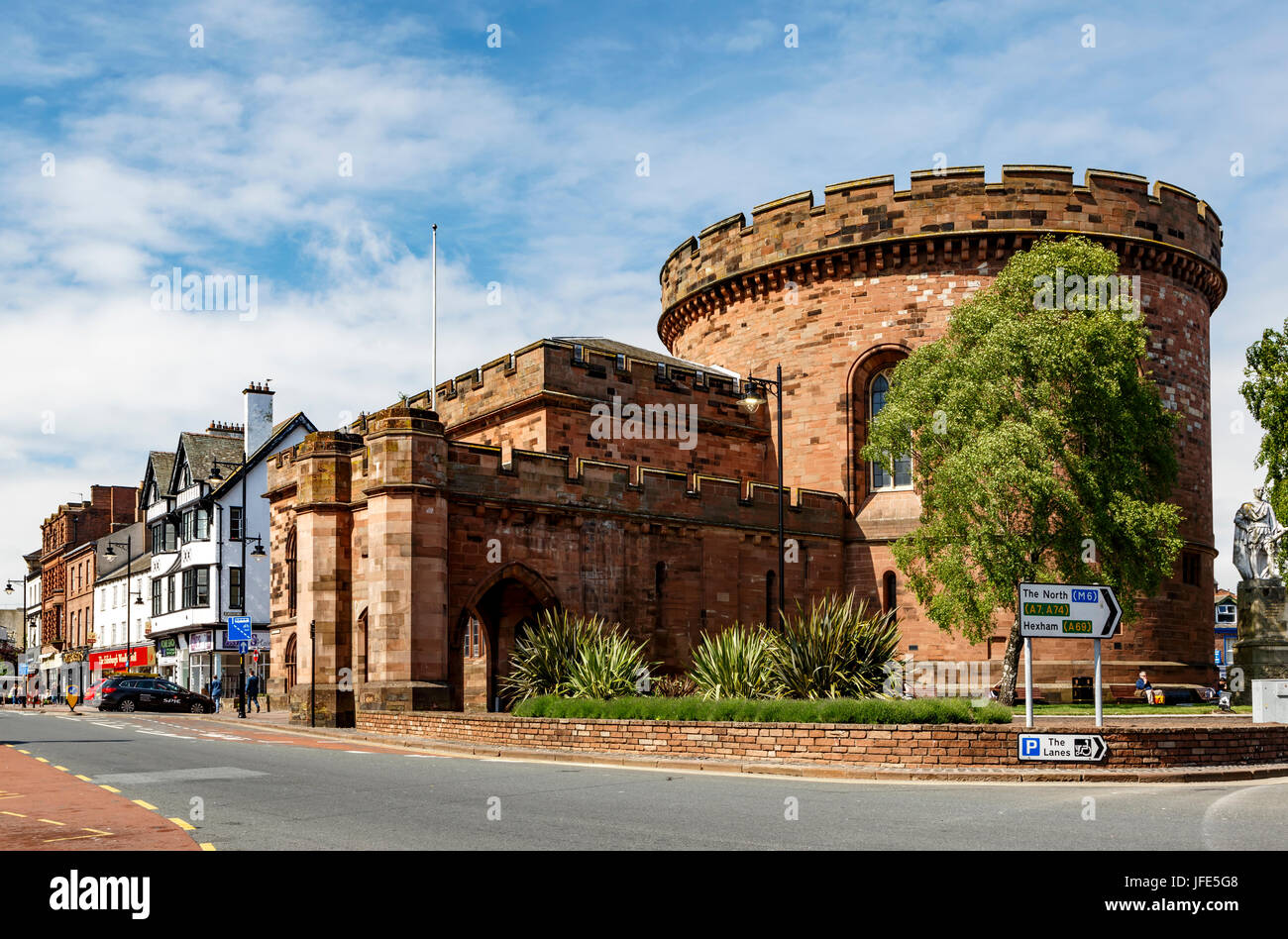 Die Zitadelle, Carlisle, Cumbria, England, Vereinigtes Königreich Stockfoto