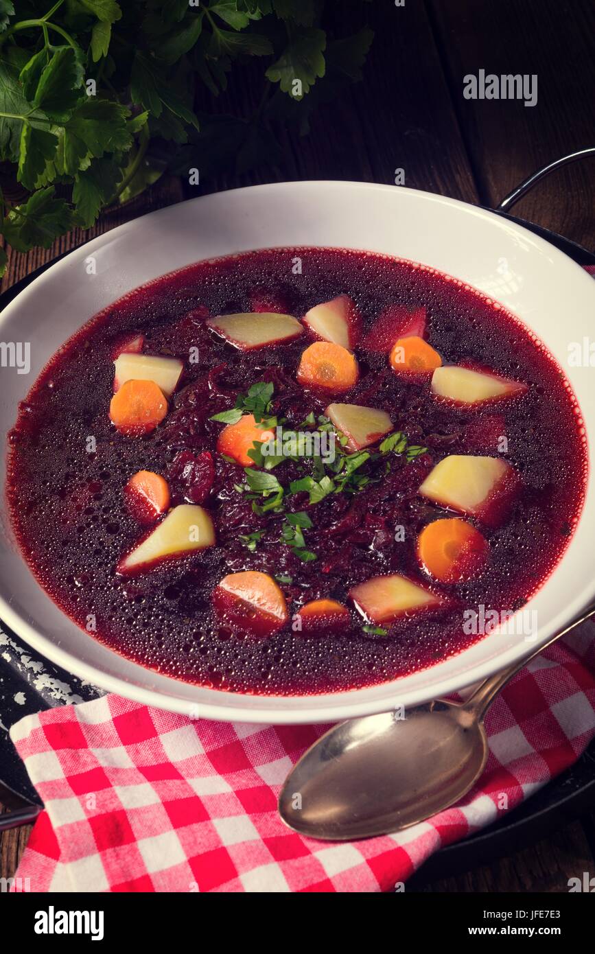 Polnische Borscht Stockfoto