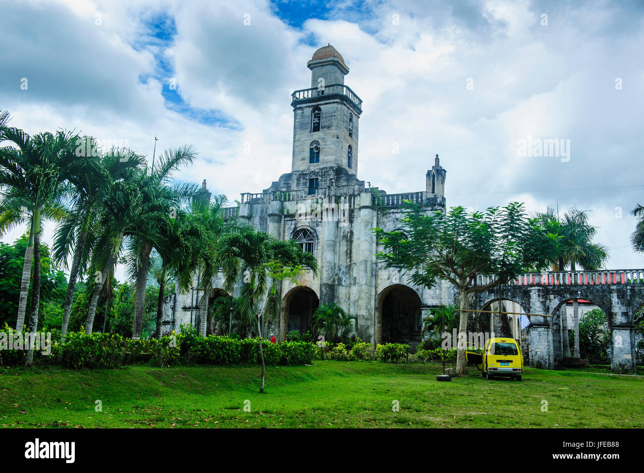 Koloniale spanische Albuquerque Kirche auf Bohol, Philippinen Stockfoto