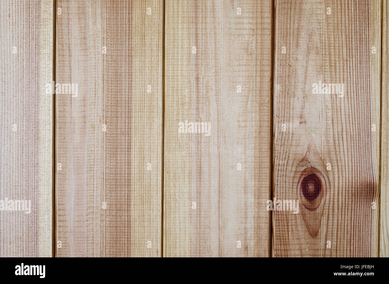 Ein leichtes Holz, Kiefer beplankt Hintergrundtextur mit Planken vertikal. Stockfoto