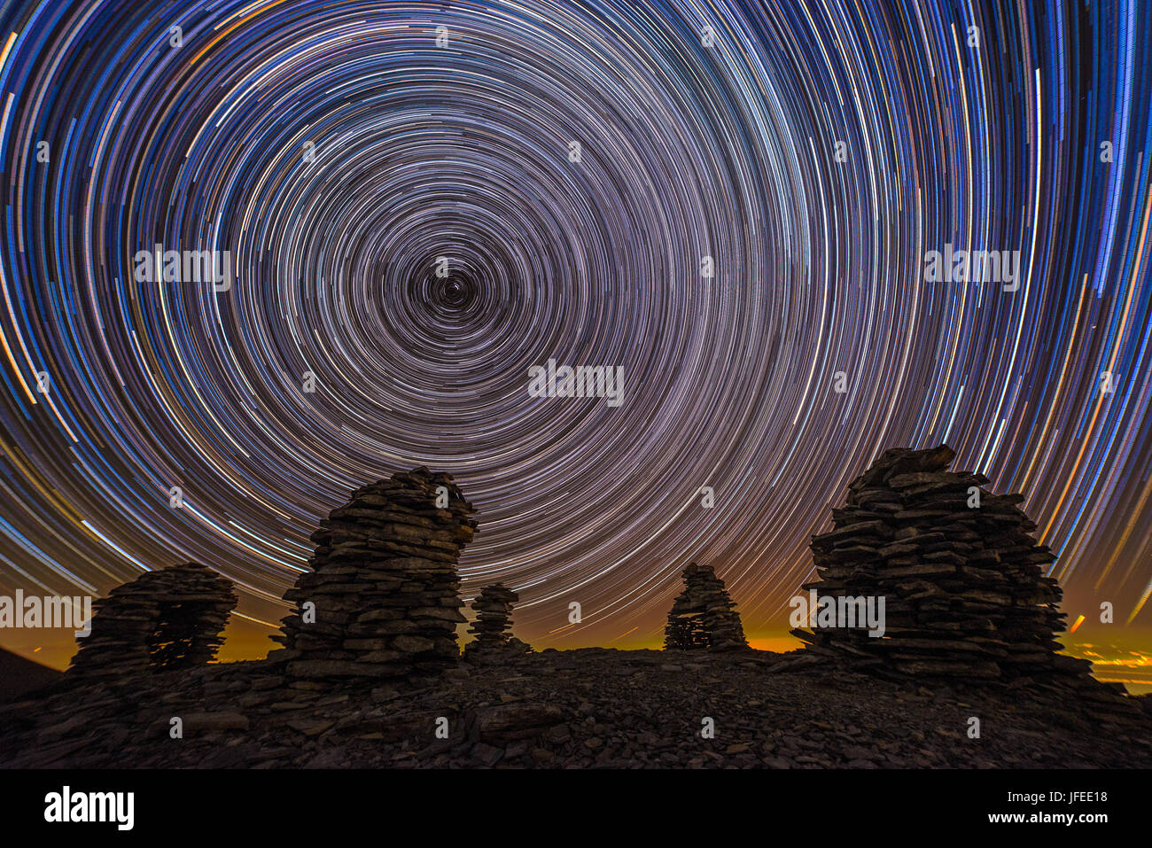 Das Stargate auf dem Olymp Stockfoto