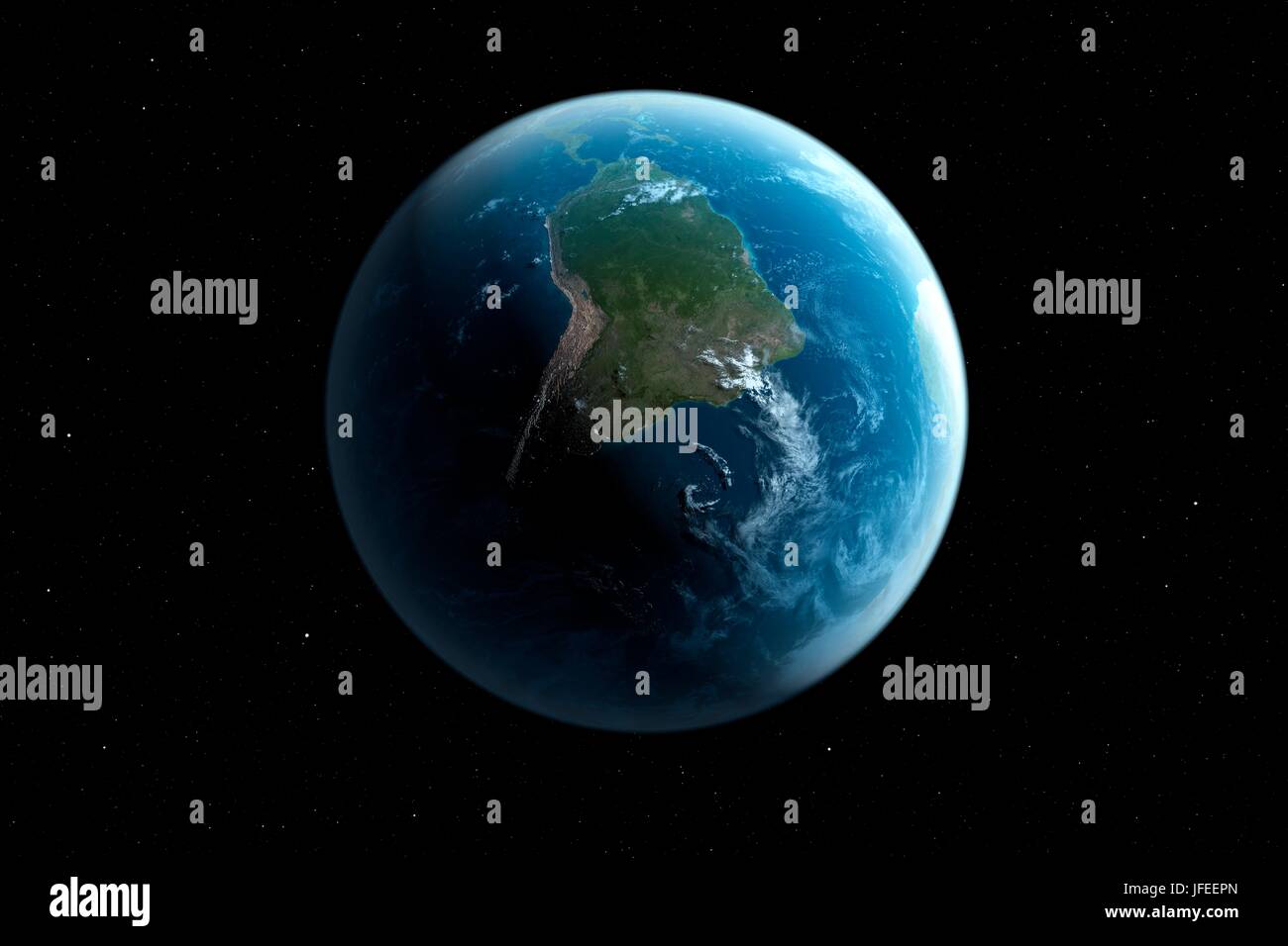 Planetenerde, Abbildung. Stockfoto